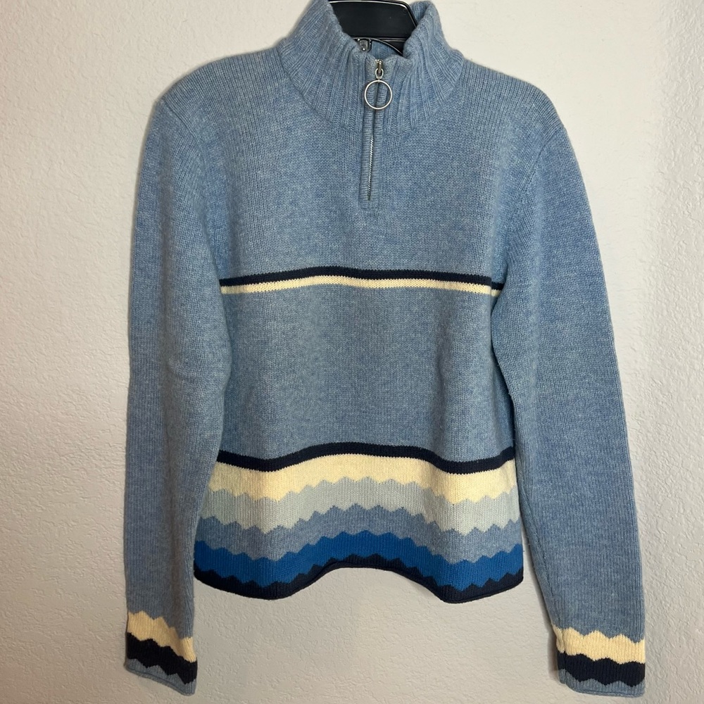 Helly Hansen Wool Knit Half Zip Sweater